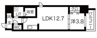 ラクラス堺筋本町の物件間取画像